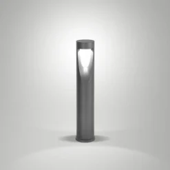 Fabas Luce LED-gatelampe Teo, 60 cm høy, svart, metall, IP65| Gatebelysning, Pullert Belysning