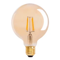 Näve LED-globepære E27 4,1 W 310lm varmhvit gull 3-er| Filament Pærer|Filament Pærer