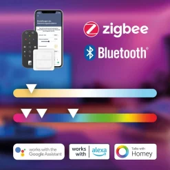 EGLO LED-gulvlampe Anchorena-Z, høyde 150 cm, RGB, CCT