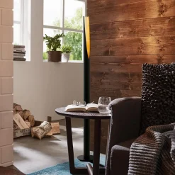 EGLO LED-gulvlampe Barbotto i svart, gull. Online