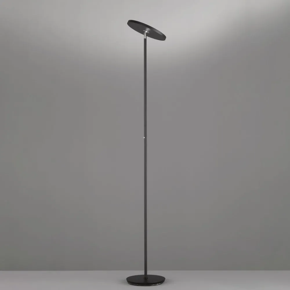FISCHER & HONSEL LED-gulvlampe Bever, svart, metall, CCT, dimbar, 180 cm| Gulvlamper