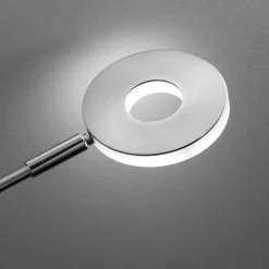 FISCHER & HONSEL LED-gulvlampe Dent, CCT, enkeltlys, nikkel| Gulvlamper