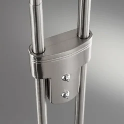 FISCHER & HONSEL LED-gulvlampe Dent, CCT, to lamper, nikkel| Gulvlamper