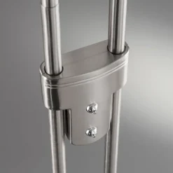 FISCHER & HONSEL LED-gulvlampe Dent, CCT, to lamper, nikkel| Gulvlamper