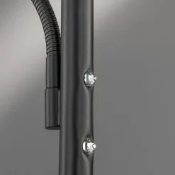 FISCHER & HONSEL LED-gulvlampe Dent, svart, 180 cm, CCT, 2 lyskilder New