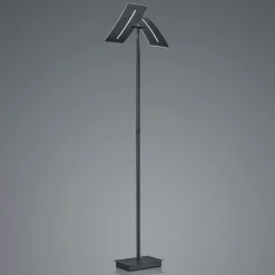 HELL LED-gulvlampe Dual CCT, dimbar, svart| Gulvlamper