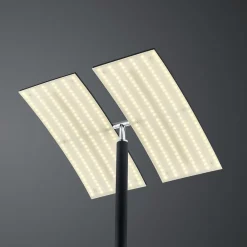 HELL LED-gulvlampe Dual CCT, dimbar, svart| Gulvlamper