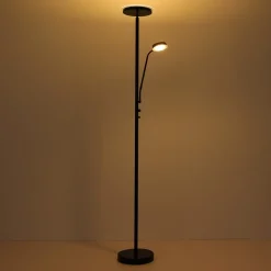 Globo LED-gulvlampe Ernst med fleksibel arm, svart| Gulvlamper