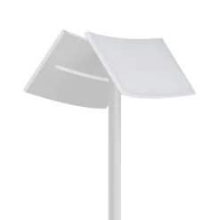 HELL LED-gulvlampe Evolo CCT, hvit Discount