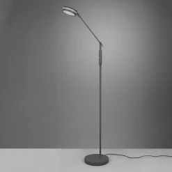 Trio Lighting LED-gulvlampe Franklin, sensordimmer, antrasitt Clearance