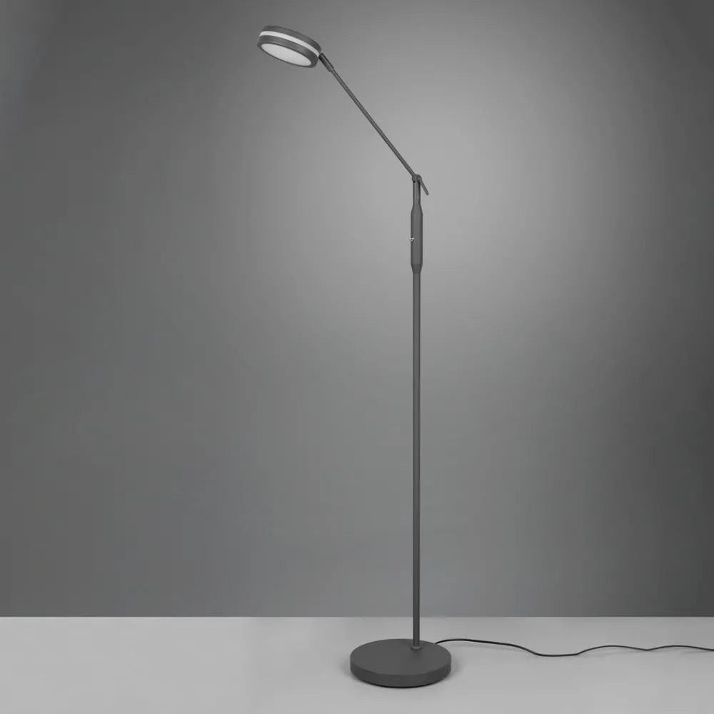 Trio Lighting LED-gulvlampe Franklin, sensordimmer, antrasitt Clearance