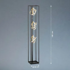 FISCHER & HONSEL LED-gulvlampe Gisi, 3 lyskilder, dimbar| Gulvlamper