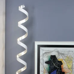 Eco-Light LED-gulvlampe Helix, høyde 152 cm, hvit-sølv| Gulvlamper