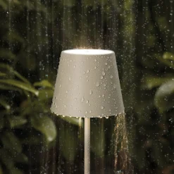 Sigor LED-gulvlampe Nuindie IP54 120 cm rund USB-C dune beige Sale