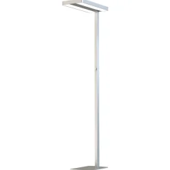 G & L Handels GmbH LED-gulvlampe Office up/down 4 000 K dimbar sølv New