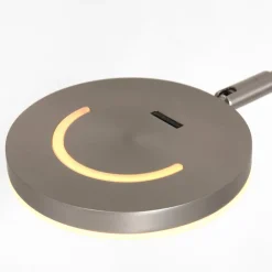 Steinhauer LED-gulvlampe Soleil, stålfarget, metall, dimmer| Gulvlamper