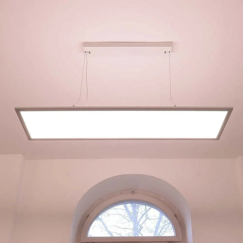 Deko-Light LED-hengelampe 3422, kantet, dip-bryter, hvit| Butikkbelysning|Kontorbelysning