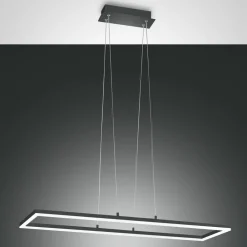 Fabas Luce LED-hengelampe Bard, 92x32 cm, antrasitt Sale