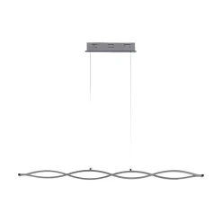 Lucande LED-hengelampe i bjelkeform Roan, bølgeformet Discount