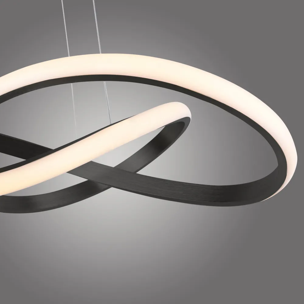 JUST LIGHT. GmbH LED-hengelampe Maria, 3-trinns dimbar, svart Online