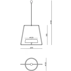 Deko-Light LED-hengelampe Miram med batteri, dimbar, grønn New