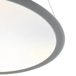 Deko-Light LED-hengelampe PANEL, grå, Ø 63 cm, metall, CCT, dimbar, 50 W| Butikkbelysning