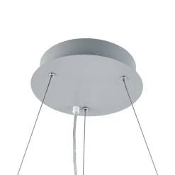 Deko-Light LED-hengelampe PANEL, grå, Ø 63 cm, metall, CCT, dimbar, 50 W| Butikkbelysning