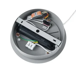 Deko-Light LED-hengelampe PANEL, grå, Ø 63 cm, metall, CCT, dimbar, 50 W| Butikkbelysning