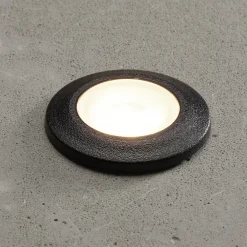 Fumagalli LED-innfellingslampe Aldo rund svart/klar 3 000 K Online