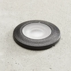 Fumagalli LED-innfellingslampe Aldo rund svart/klar 3 000 K Online