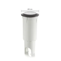 Fumagalli LED-innfellingslampe Aldo rund svart/klar 3 000 K Online