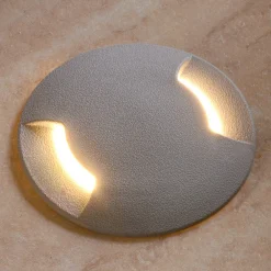 Fumagalli LED-innfellingslampe gulv Ceci 120-2L grå CCT New