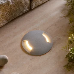 Fumagalli LED-innfellingslampe gulv Ceci 120-2L grå CCT New