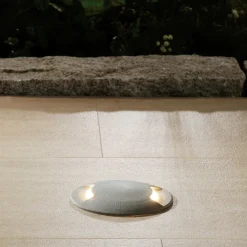 Fumagalli LED-innfellingslampe gulv Ceci 120-2L grå CCT New