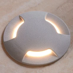 Fumagalli LED-innfellingslampe gulv Ceci 120-3L grå CCT| Led-Utendørs|Nedfelt Utebelysning