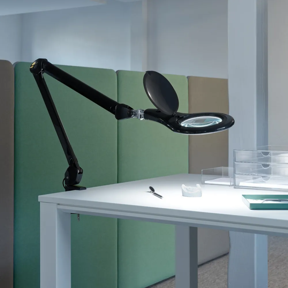 Maul LED-klemmelampe makro, svart, høyde 50 cm Sale
