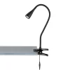 FH Lighting LED-klemmelampe Nox, svart