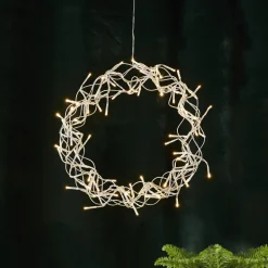 STAR TRADING LED-krans Krøllete, varmhvit, Ø 30 cm Hot