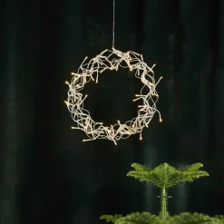 STAR TRADING LED-krans Krøllete, varmhvit, Ø 30 cm Hot
