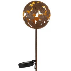 Globo LED-lampe med jordspyd 36747, globus, rustbrun, metall Sale