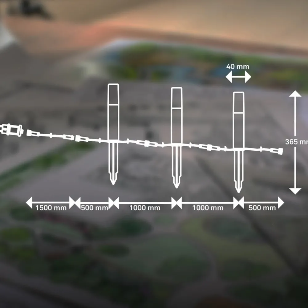 Briloner LED-lampe med jordspyd 3925032 12V 3x startpakke stål Ø 4 cm| Utespotter