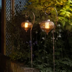 SMART GARDEN LED-lampe med jordspyd Osman, sett med 2 stk, IP44 New