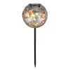 Globo LED-lampe med jordspyd 36748S, globus, sølv, metall| Solcellelamper