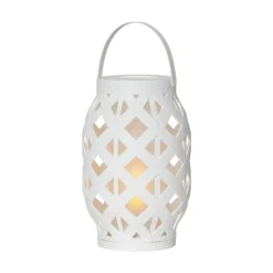 STAR TRADING LED-lykt Flame Lantern, hvit, høyde 23 cm Outlet