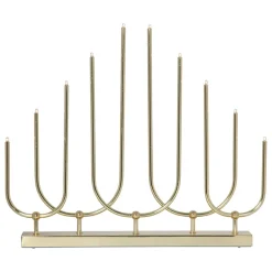 STAR TRADING LED-lysestake Novum, 10 lyskilder, messing New