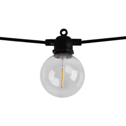 Näve LED-lyslenke CADENA, 2.500 K, svart, 10 lyskilder, 10 m| Dekorasjonsbelysning|Solcellelamper