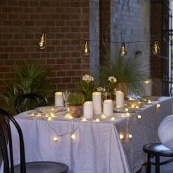 STAR TRADING LED-lyslenke Glow, ti lyskilder, røykgrå Outlet