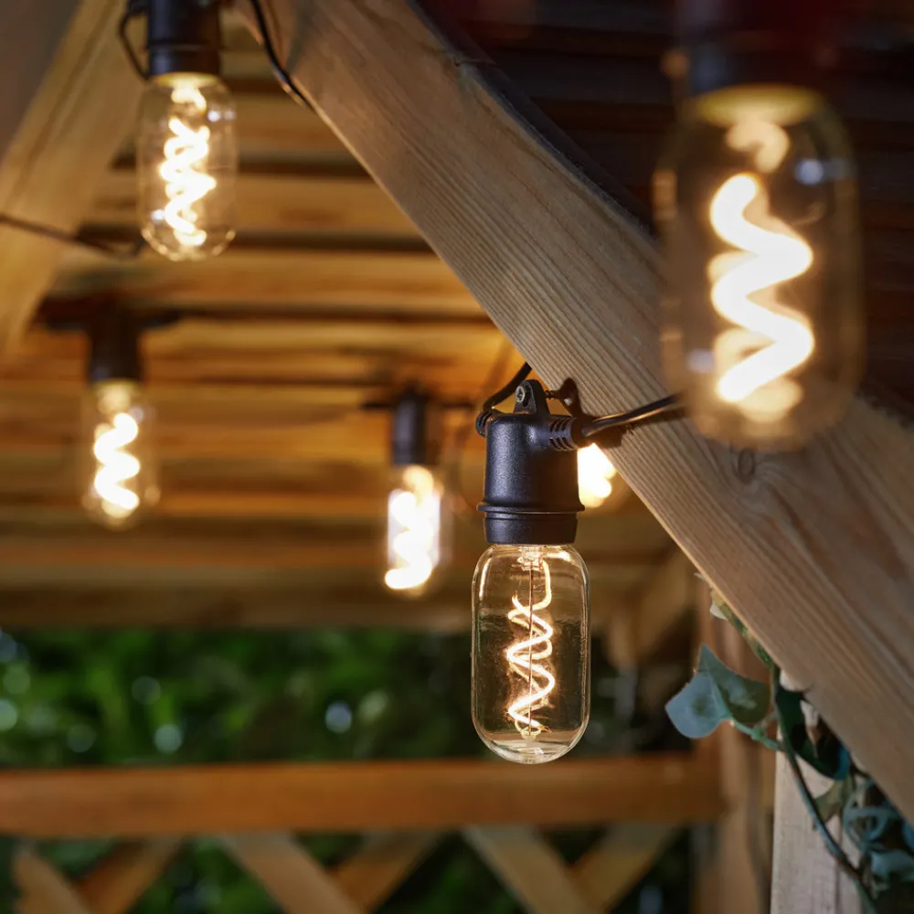 SMART GARDEN LED-lyslenke Vintage 365, 8 lyskilder, glass, IP44 Discount