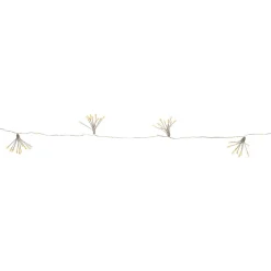 STAR TRADING LED-lyslenker Dew Drop Flower, sølv, 140 cm, batteri Online