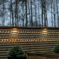 STAR TRADING LED-lysnett StarNet klar plast lengde 480 cm 160 lysdioder Discount